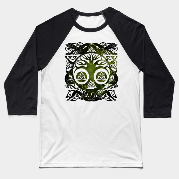 Tree of life - Yggdrasil Baseball T-Shirt by Nartissima